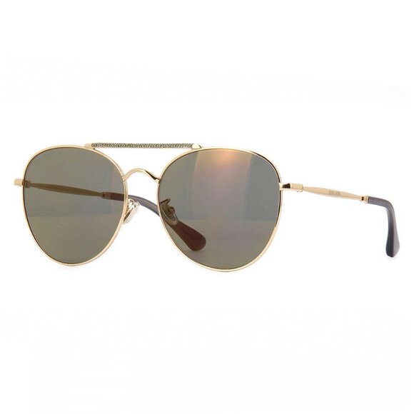 Jimmy Choo Accessories - NEW JIMMY CHOO SUNGLASSES, AVIATOR GOLD BROWN EYEWEAR JIMMY CHOO